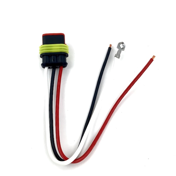 Truck-Lite Stop/Turn/Tail Plug, 16 Gauge GPT Wire, Fit 'N Forget S.S.0, Stripped End/Ring Terminal, 8 in. 94707-3 - main
